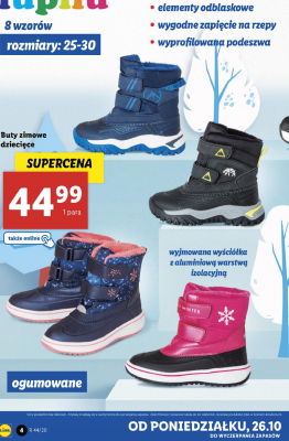 Buty zimowe dziecięce 25-30 Lupilu promocja