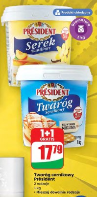 Twaróg sernikowy Président  promocja w Dino