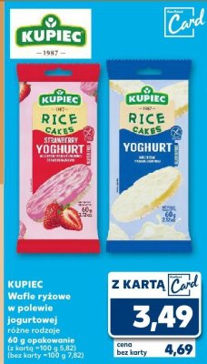 Wafle ryżowe Kupiec w polewie jogurtowej różne rodzaje promocja w Kaufland