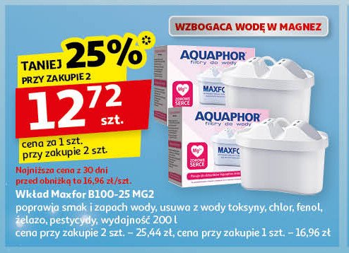 Wkład b100-25 maxfor Aquaphor promocja w Auchan