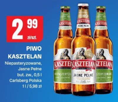 Piwo Kasztelan Niepasteryzowane, Jasne Pełne promocja w Chorten