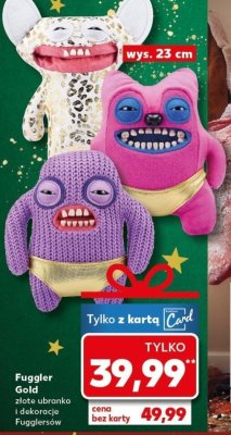 Maskotka Fuggler Gold złote ubranka i dekoracje Fugglerów promocja w Kaufland