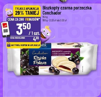 Biszkopty czarna porzeczka Conchador promocja w POLOmarket