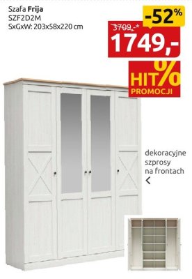 Szafa Frija SZF2D2M promocja w Black Red White