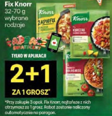 Fix Knorr wybrane rodzaje promocja w Delikatesy Centrum