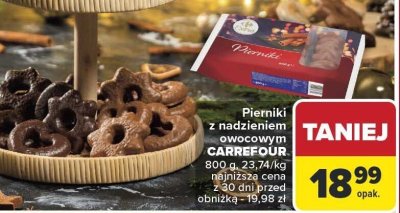 Pierniki z nadzieniem owocowym CARREFOUR 800 g promocja w Carrefour