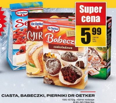 Ciasta, Babeczki, Pierniki DR OETKER promocja w Supeco