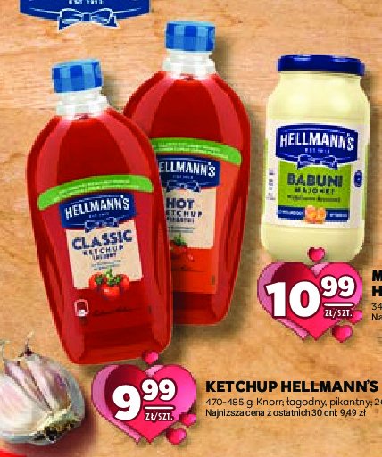 Ketchup łagodny classic Hellmann's promocja