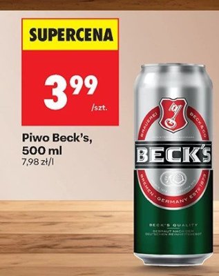 Piwo Beck's 500 ml promocja w Biedronka