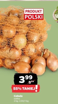 Cebula siatka 2 kg promocja w Netto
