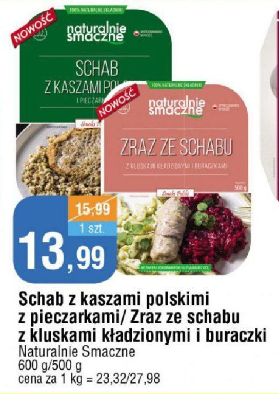 Zraz ze schabu z kluskami k艂adzionymi i buraczkami Naturalnie smaczne promocja