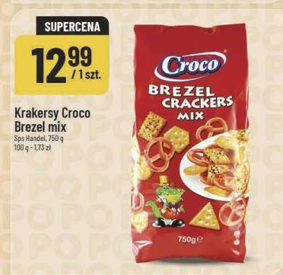 Krakersy Croco Brezel mix promocja w POLOmarket