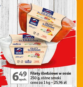 Filety śledziowe w sosie salsa Seko promocja