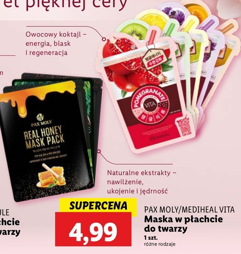 Maseczka real green tea PAX MOLY promocja