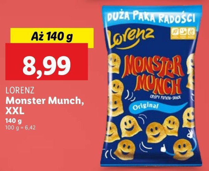 Chrupki Lorenz monster munch promocja w Lidl