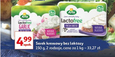Serek kremowy z czosnkiem bez laktozy Arla lactofree Lurpak arla foods promocja