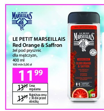 Żel pod prysznic blood orange & saffron Le petit marseillais promocja