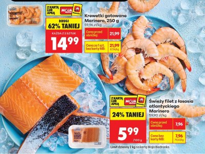 Krewetki gotowane Marinero, 250 g promocja w Biedronka