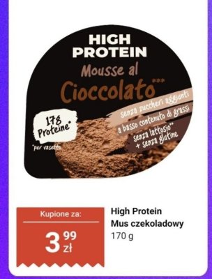 Mus czekoladowy High Protein promocja w Dino