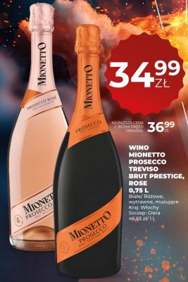 Wino Mionetto prosecco promocja w Duży Ben