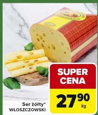 Ser żółty Włoszczowski promocja w Carrefour Express