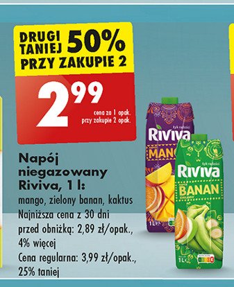 Nektar bananowy Riviva promocja w Biedronka