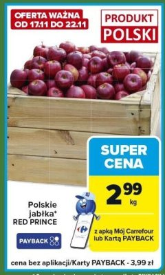 Polskie jabłka RED PRINCE promocja w Carrefour Express