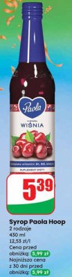 Syrop Wiśnia Paola Hoop promocja w Dino