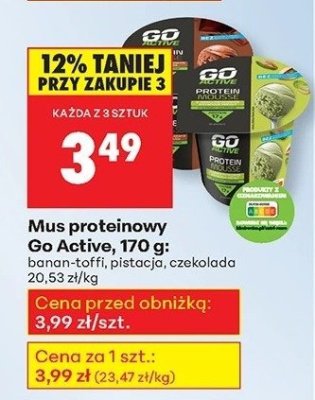 Mus proteinowy czekolada promocja w Biedronka