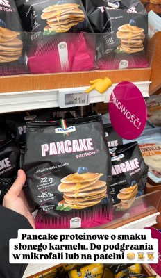 Pancake proteinowe o smaku słonego karmelu promocja w Auchan