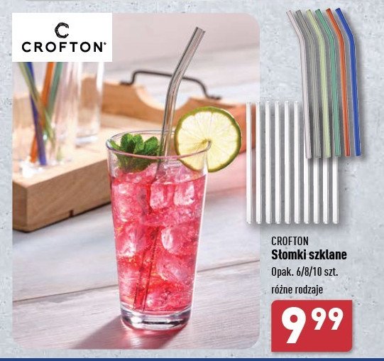 Słomki szklane proste Crofton promocja