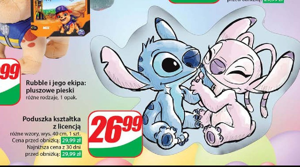 Poduszka stitch 40 cm promocja w Dino