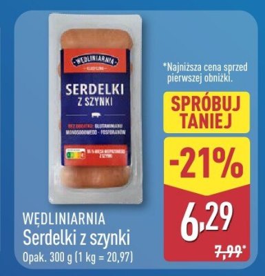 Serdelki z szynki promocja w Aldi