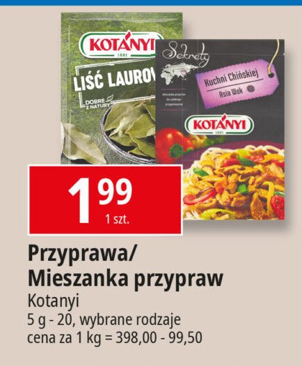 Przyprawy sekrety kuchni chińskiej asia wok Kotanyi promocja w Leclerc