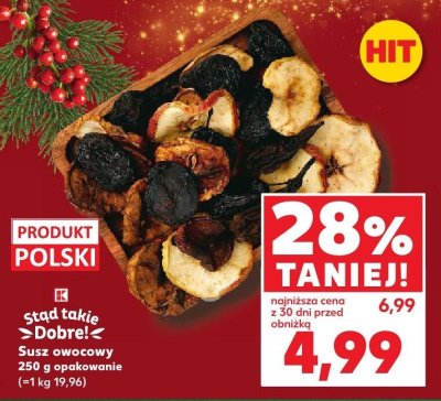 Susz owocowy ścieżka promocja w Kaufland
