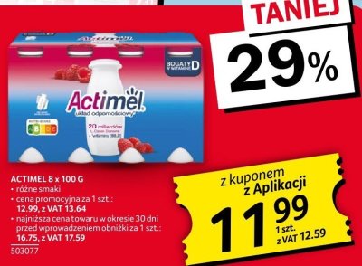 Jogurt wieloowocowy Danone actimel promocja w Selgros