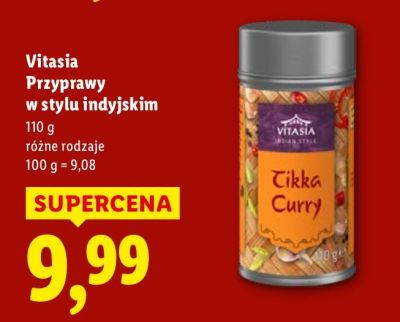 Przyprawy w stylu indyjskim  promocja w Lidl
