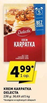 Krem Karpatka Delecta promocja w Groszek