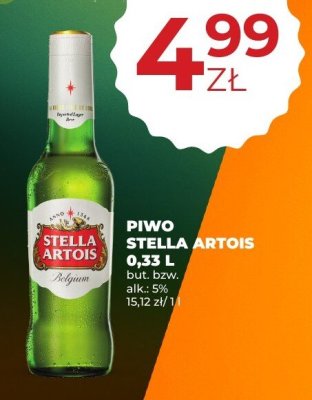Piwo Stella Artois 0,33 L promocja w Duży Ben