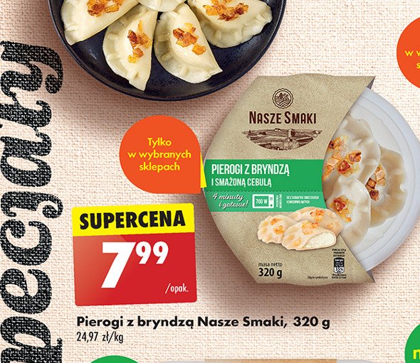 Pierogi z bryndzą i smażoną cebulą Nasze smaki promocja