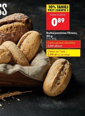 Bułka poranna fitness, 80 g promocja w Biedronka