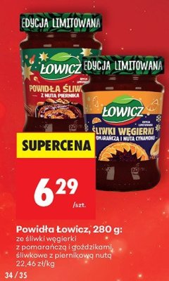 Powidła Łowicz śliwkowe z piernikową nutą promocja w Biedronka