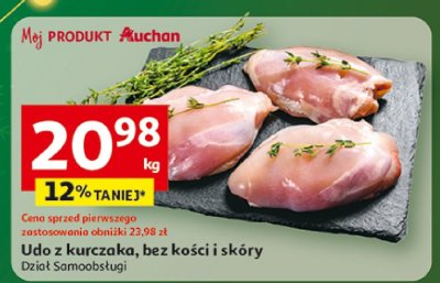 Udo z kurczaka bez kości i skóry Dział Samoobsługi promocja w Auchan