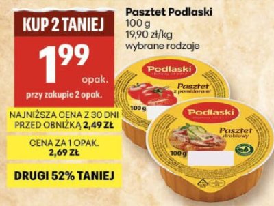 Pasztet Podlaski wybrane rodzaje promocja w Delikatesy Centrum