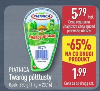 Twaróg półtłusty promocja w Aldi