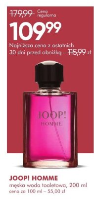 Perfumy JOOP! HOMME męska woda toaletowa promocja w Super-Pharm