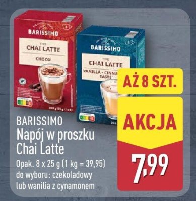 Napój w proszku Chai Latte wanilia z cynamonem promocja w Aldi