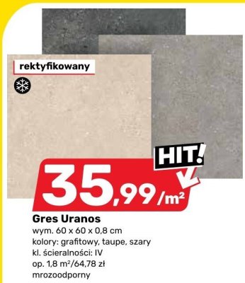 Gres Uranos Bricomarche promocja w Bricomarche