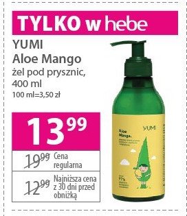 Żel pod prysznic mango Yumi cosmetics promocja