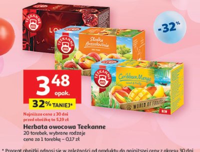 Herbata caribbean mango Teekanne world of fruits promocja